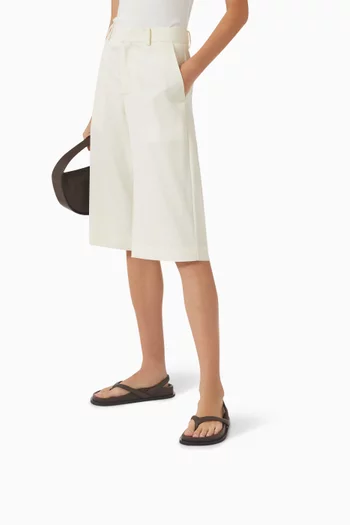 Thong Slingback Sandals in Leather