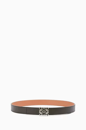 Reversible Anagram Belt in Smooth Calfskin