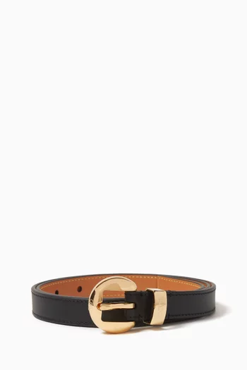 Buckle Belt in Leather