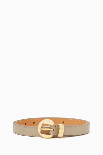 Pebble Belt in Smooth Leather