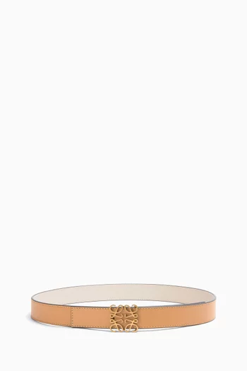 Reversible Anagram Belt in Smooth Calfskin