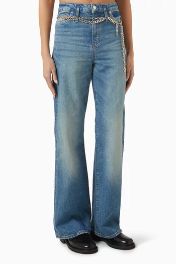 Chain-link Jeans in Denim