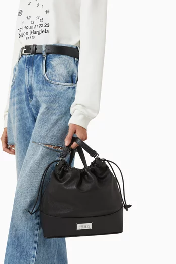 Small 5AC Daily Drawstring Backpack in Deer Leather