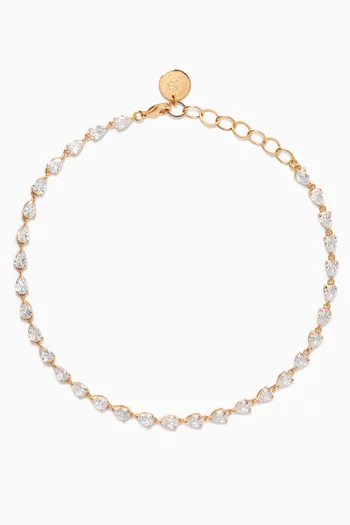 قلادة رقبة شامبين مرصعة بكريستال نحاس مطلي بالذهب