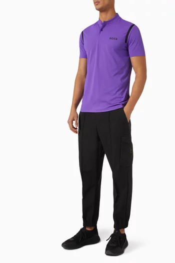 x Matteo Berrettini Active Polo Shirt in Waffle Knit