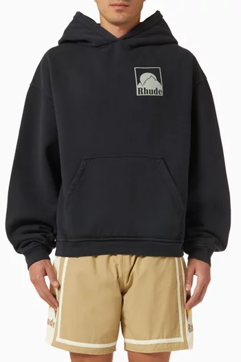 Moonlight Badge Hoodie in Cotton