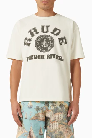 French Riviera T-shirt in Cotton