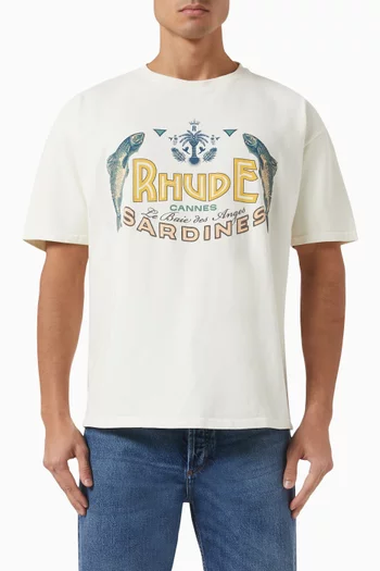Sardines Logo T-shirt in Cotton