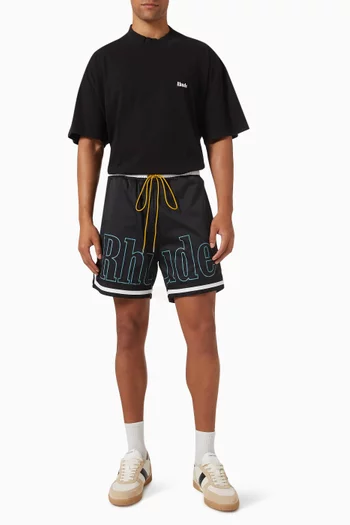 Logo Basketball Swim Shorts in Nylon