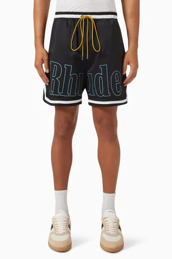 Logo Basketball Swim Shorts in Nylon
