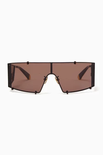 Visor Sunglasses in Acetate