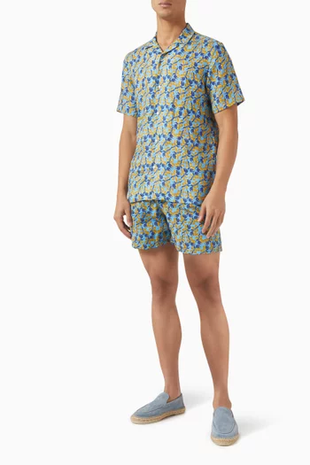 Buril Short-sleeve Shirt in Linen
