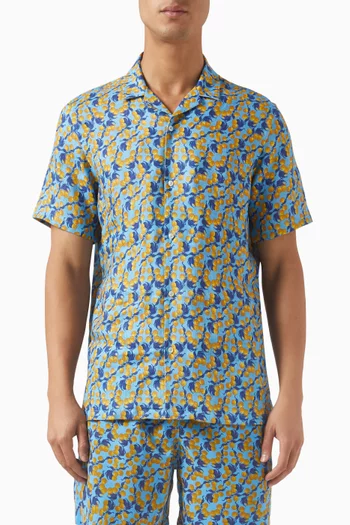 Buril Short-sleeve Shirt in Linen