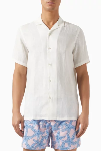 Card Shirt in Linen