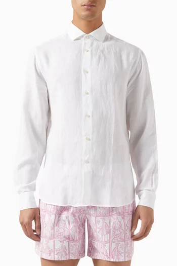 Regular-fit Shirt in Linen