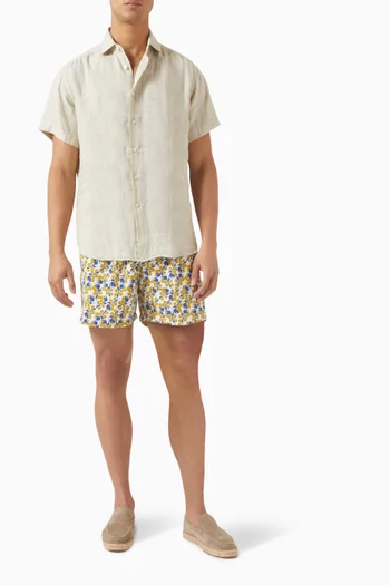 Short-sleeve Shirt in Linen