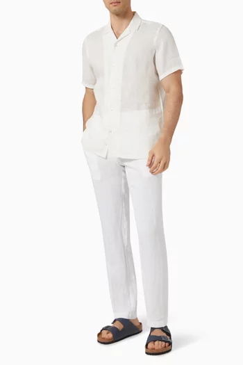 Tapered Pants in Linen