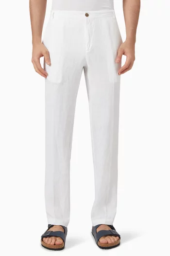Tapered Pants in Linen
