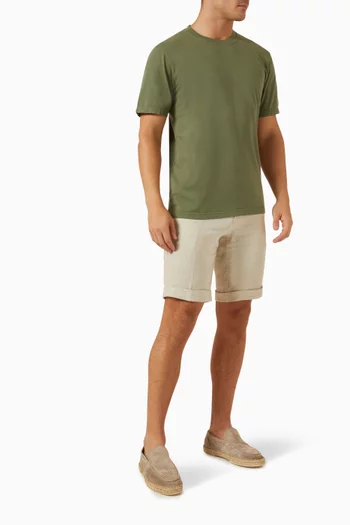 Italian Fit Shorts in Linen