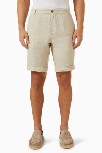 Italian Fit Shorts in Linen