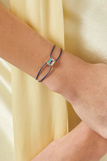 Ménage à Trois Sapphire Thread Bracelet in 18kt Rose Gold