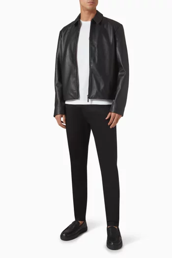Tapered Pants in Stretch Sateen