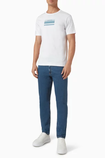 Tapered-fit Jeans in Cotton-denim
