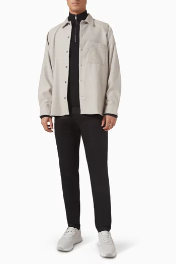 Zip Sweater in Silk-blend