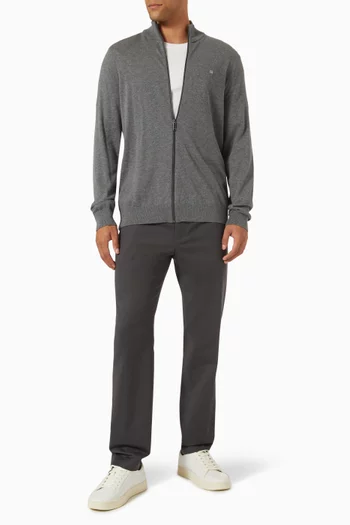 Zip Jacket in Silk-blend