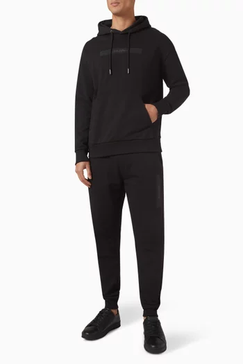 Logo-embroidered Hoodie in Cotton