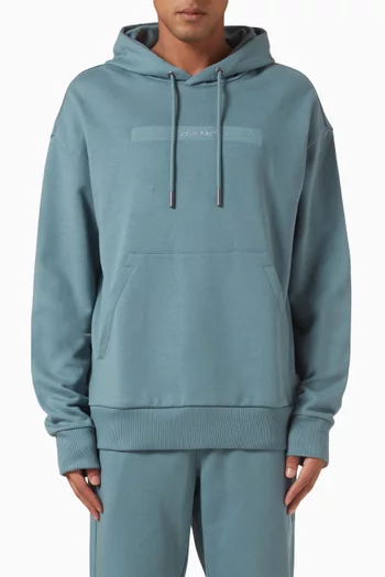 Logo-embroidered Hoodie in Cotton