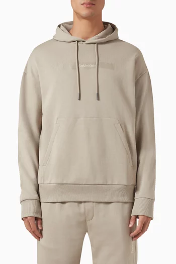 Logo-embroidered Hoodie in Cotton