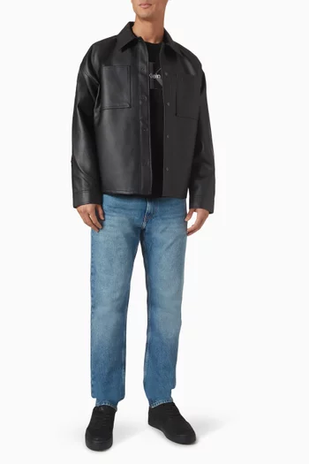 Shirt in Faux Leather