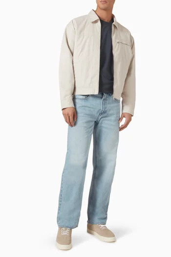 Zip Jacket in Cotton Twill