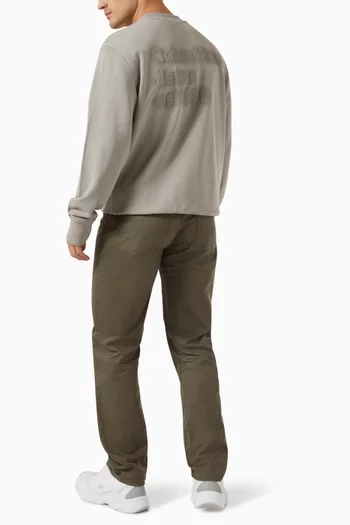 Washed Puff Print Sweatshirt in Cotton