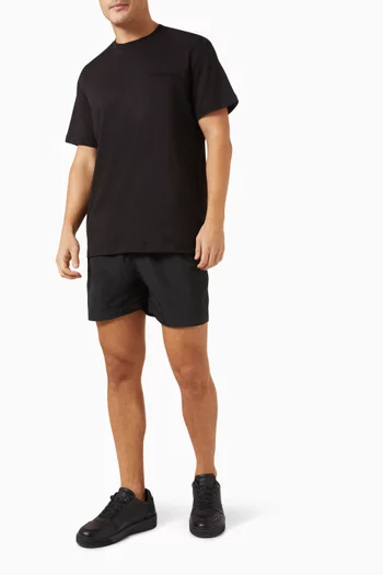 Monogram Double Waistband Swim Shorts in Nylon