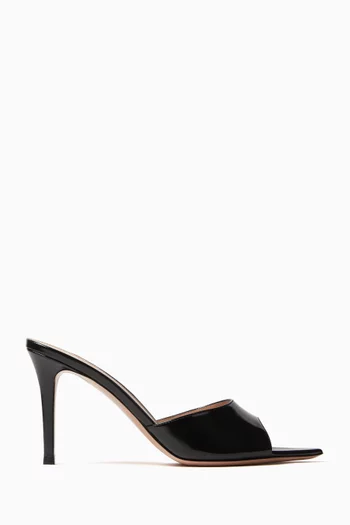 Elle 85 Mule Sandals in Patent Leather