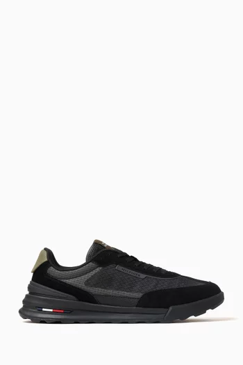 Retro Runner Sneakers in Mesh & Suede