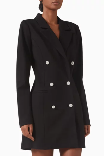 Ponte Embellished Exec Blazer Dress