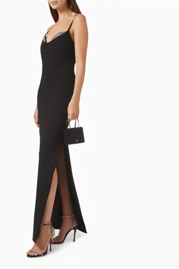 Ponte Embellished-cup Gown
