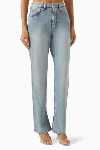 Good Icon Straight Jeans in Denim