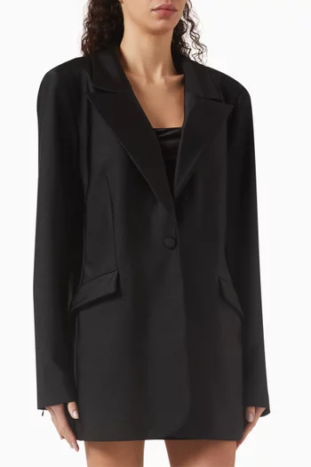 Compression Shine Sculpted Blazer in Nylon-blend