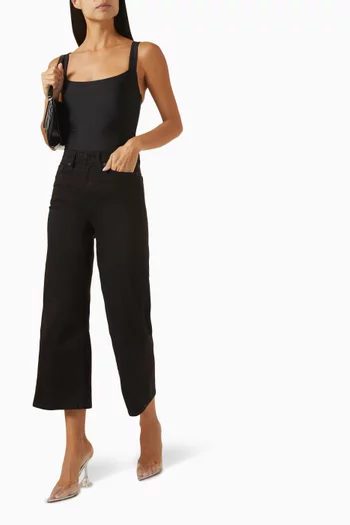 Good Waist Crop Palazzo Jeans in Denim