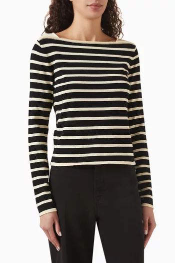 Striped Sweater in Cotton