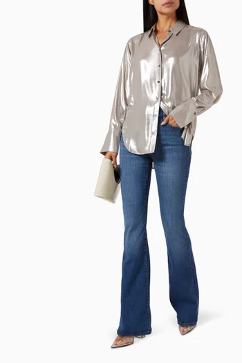 Le High Flare Jeans in Denim