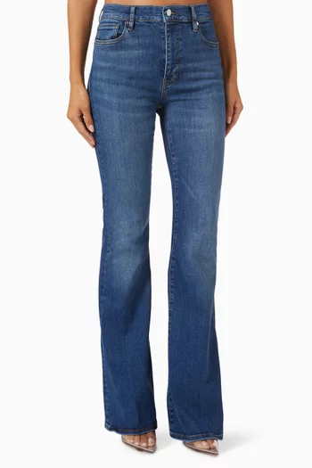 Le High Flare Jeans in Denim