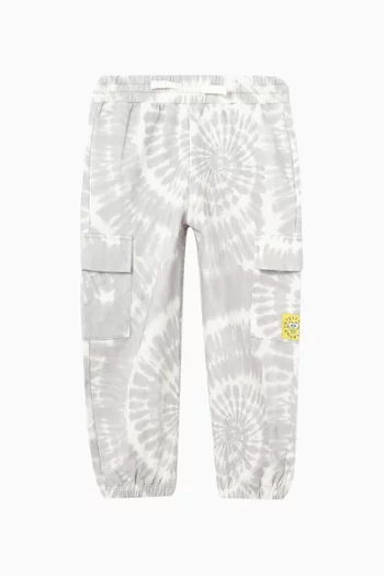 x SpongeBob Tie-dye Sweatpants in Cotton