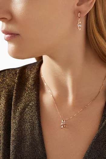 Cotillons Twist Diamond Necklace in 18kt Rose Gold