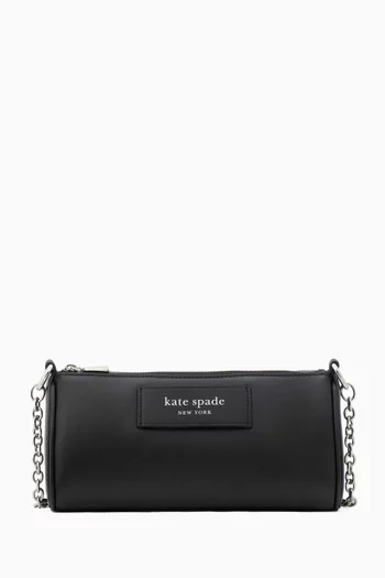 Label Pochette Bag in Leather