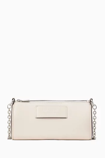 Label Pochette Bag in Leather
